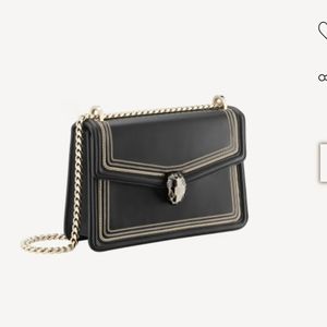 serpenti diamond blast crossbody bag black